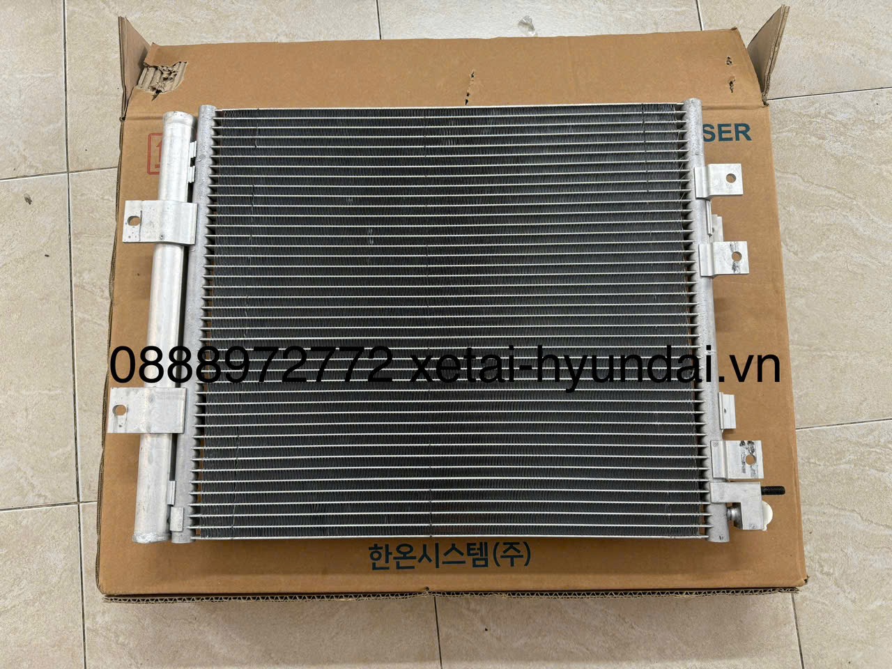 Giàn Nóng Điều Hòa Xe Tải Hyundai Mighty 75s 110s 110SL 110XL HD72 W750L W11s Giàn Nóng Điều Hòa Xe Tải Hyundai Mighty 75s 110s 110SL 110XL HD72 W750L W11s